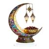 Islamic Eid Mubarak Table Sign 2D Acrylic Moon Lantern Ornament for Ramadans Muslims Festival Tabletop Decors Party Gift