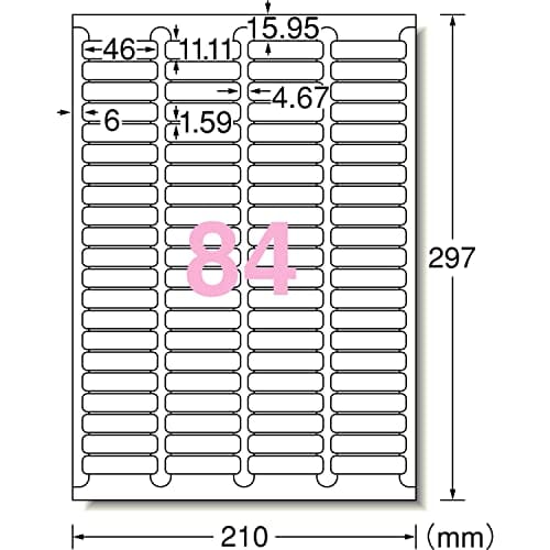 A-One Label Sticker 84 stran 10 listů 72284
