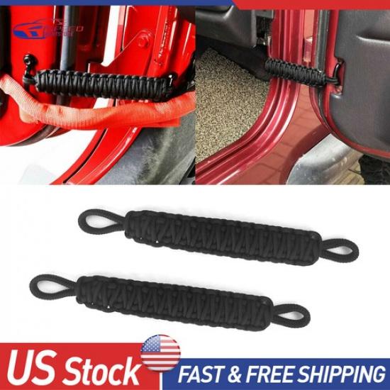2x Heavy Duty Door Limiting Straps for 1976- Jeep Wrangler JL JK TJ LJ YJ CJ