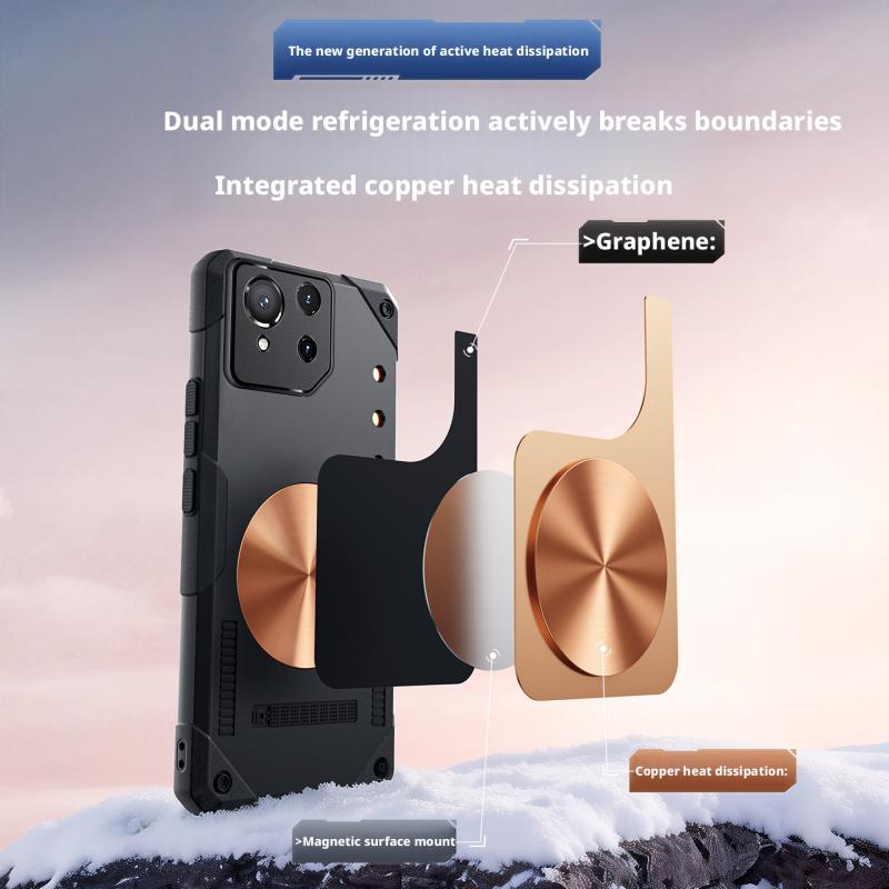 For ASUS ROG Phone 9 Case Lightweight Silicone Copper Heat Sink Refreshing Grip Game Phone Case Cover