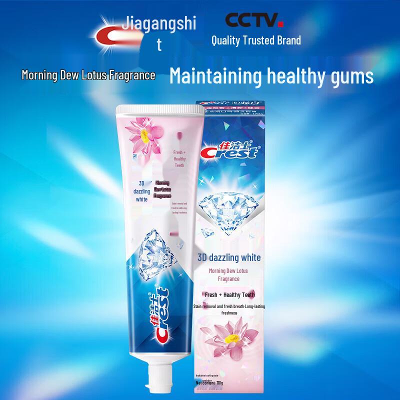 Crest 3D White Morning Dew Lotus Scent Toothpaste