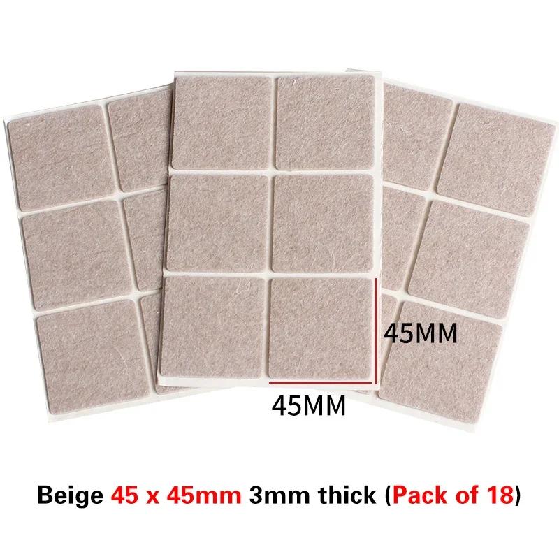 Thickened Self-adhesive Felt Chair Leg Pads Anti Slip Scratch Resistant Noise Resistant Floor Furniture Protection Pads Gaskets