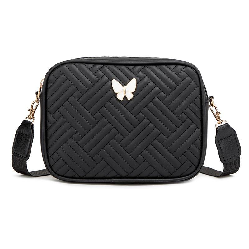 Casual Fashion Quilted Embroidered Commuter Messenger Bag Small Ladies Shoulder Bag Bag