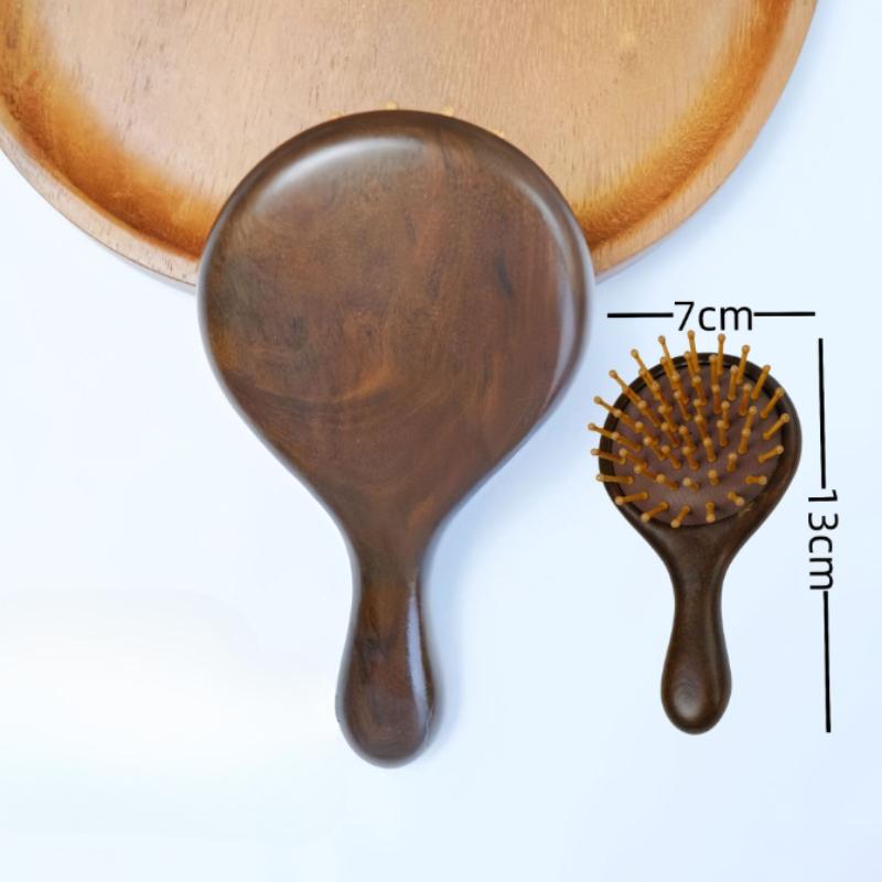 Sandalwood Air Cushion Comb Wooden Hair Styling Comb Oval Scalp Massage Brush Comb