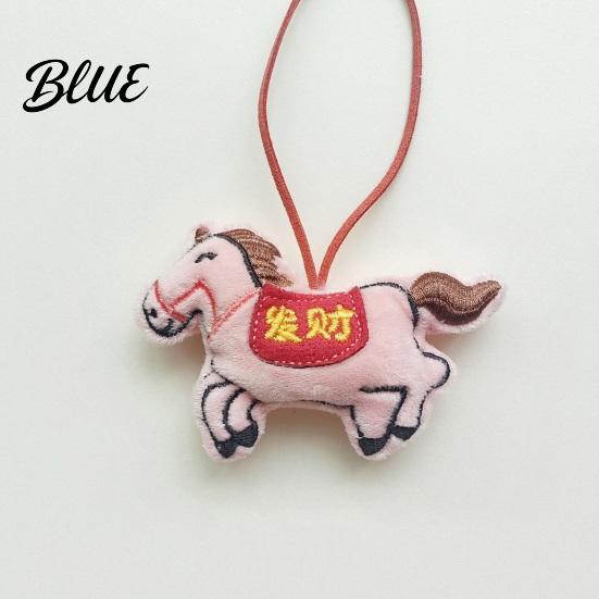 Durable Bag Charm Pendant Cartoon Horse Doll Hanging Ornament Long-lasting