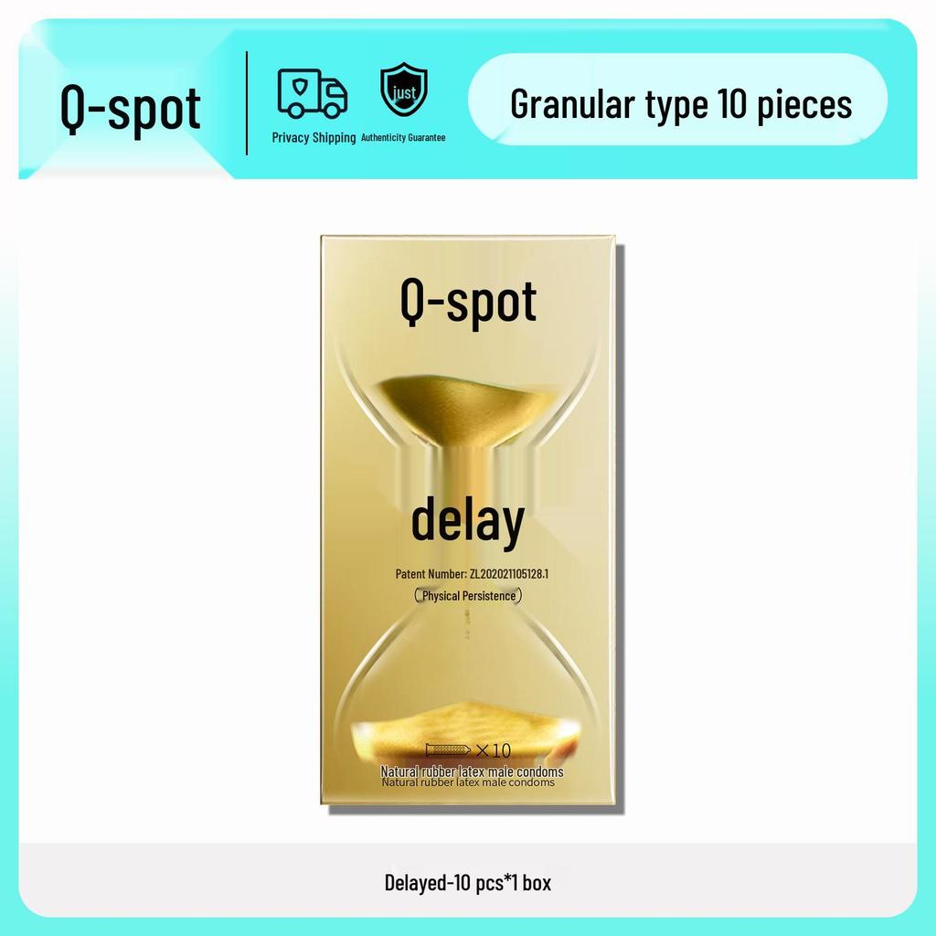 Q-point Ultra-thin Clitoral Stimulating Beaded Condoms - Long-lasting and Safe for Men