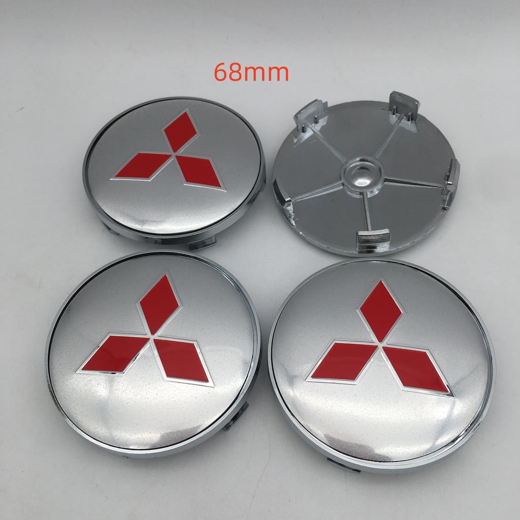 20pcs 3D 56mm 60mm 68mm for Mitsubishi Car Wheel hub emblem Center Cap Badge covers sticker Decals styling auto Accessories