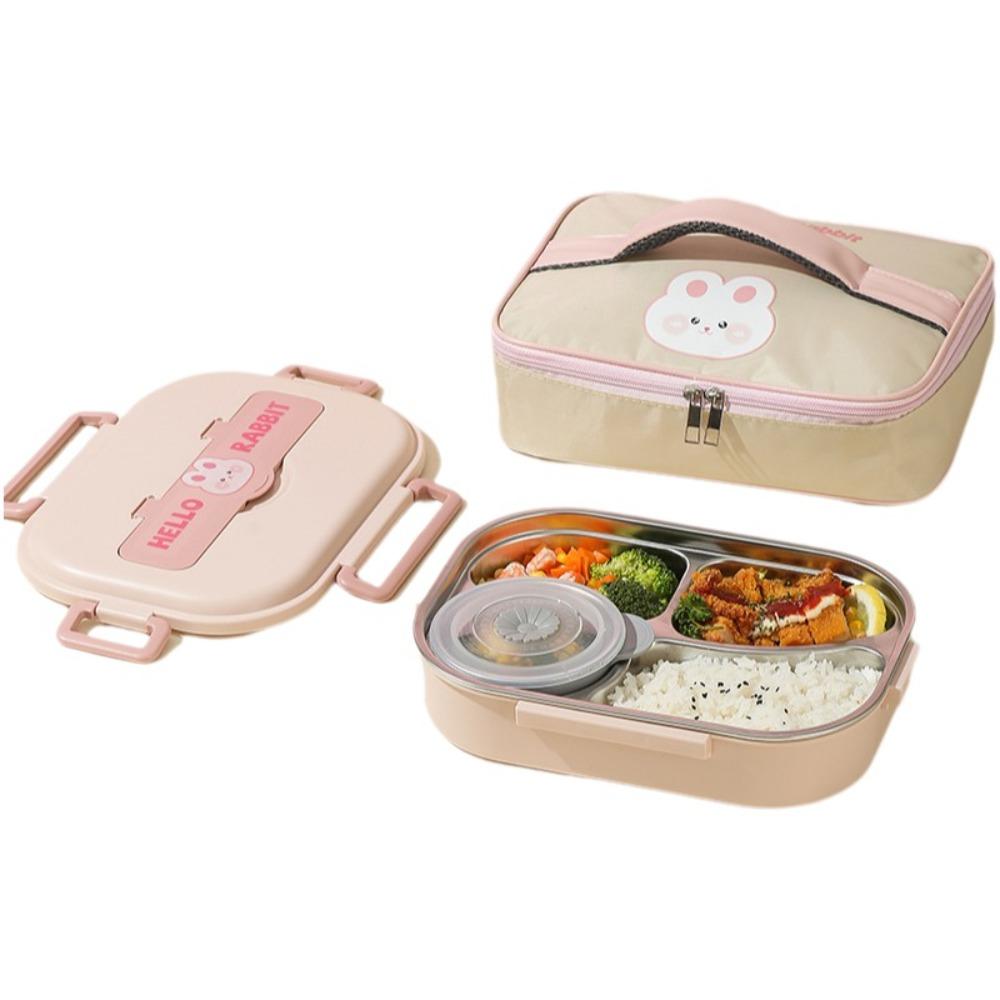 Leakproof Stainless Steel Lunch Box Cartoon Food Storage Box Sealed Food Container  Lunch Use