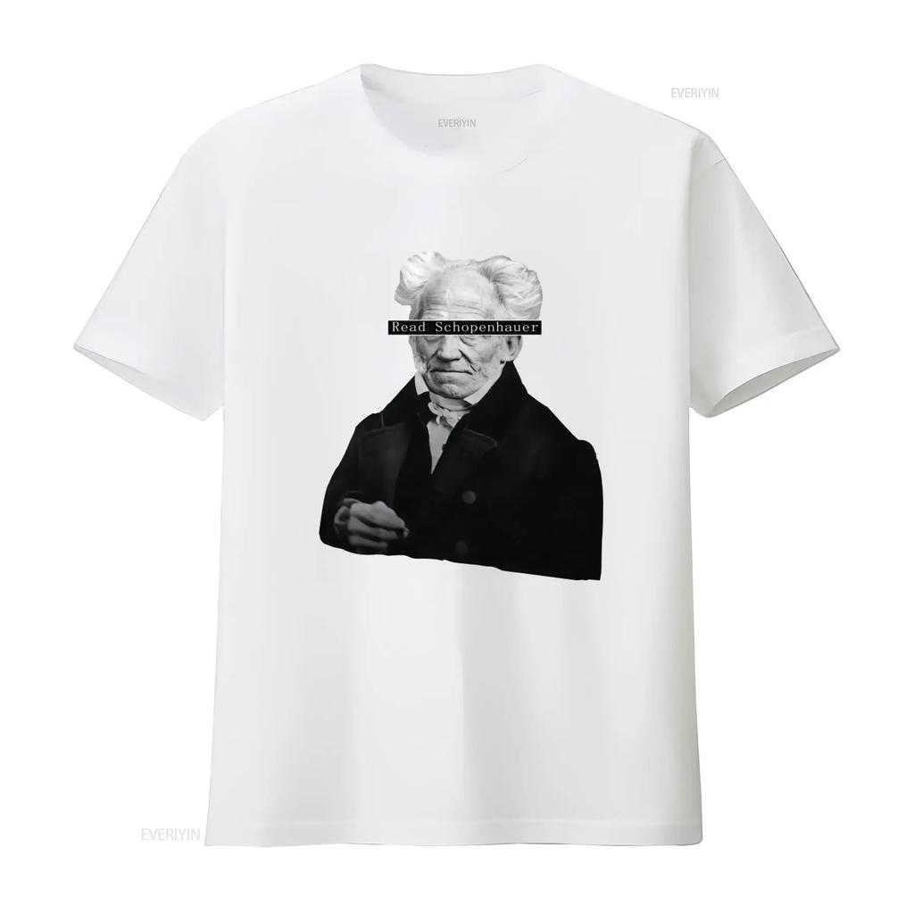 Lies Arthur Schopenhauer Vintage Philosophie T-Shirt für Männer und Frauen Grafik homme Atmungsaktiv