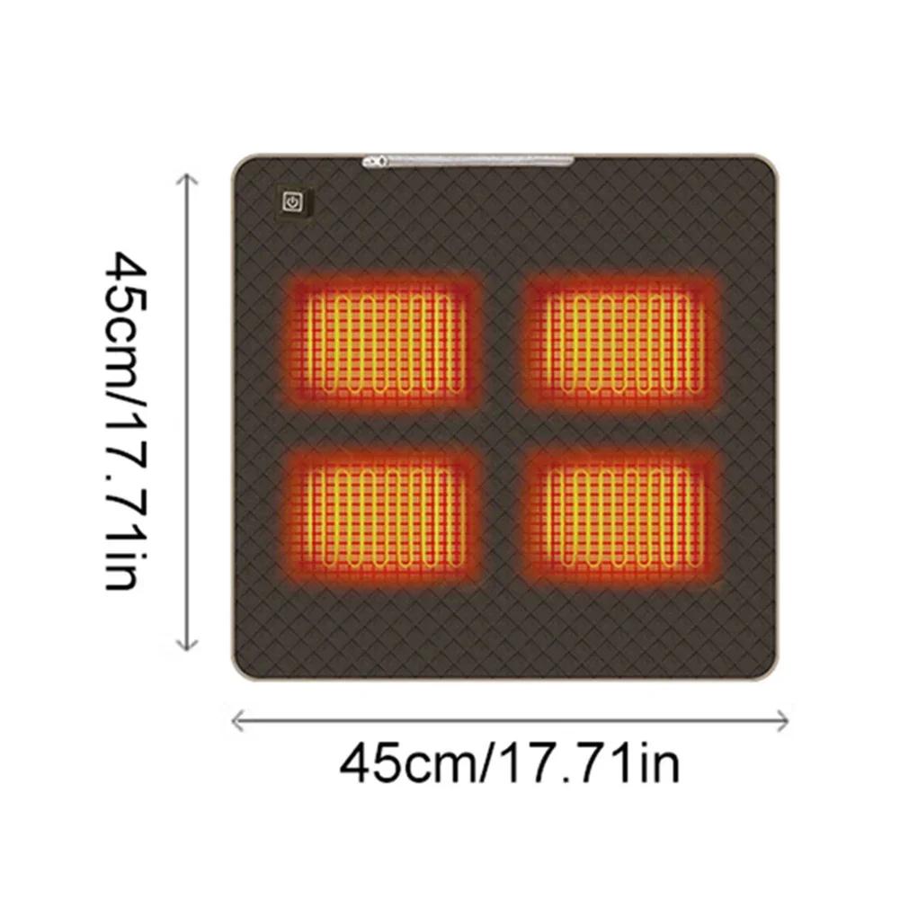 5V Schlafende Elektrische Heizmatte USB Beheiztes Kissen Kältebeständig 3-Stufige Temperatur für Outdoor Camping Beheizte Elektrische Matte