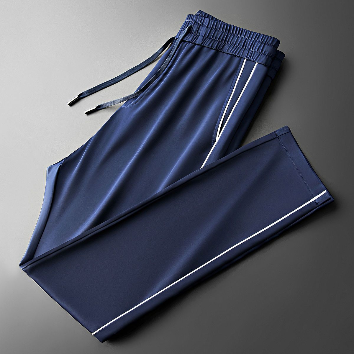 

Гладкие и устойчивые к складкам струящиеся мужские спортивные штаны, мужские свободные прямые повседневные брюки 2XL