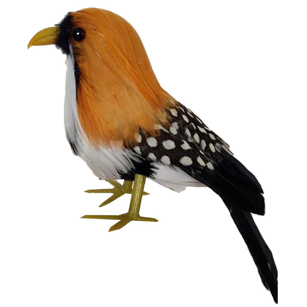 Buy Artificial Small Bird Realistic ORNAMENTS 5" Feather Taxidermy Tree