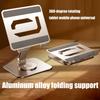 Faltbarer Tablet-Halter Ergonomische 360°-Schwenkbasis Wärmeableitendes Design Solide Metallkonstruktion für Tablets und Handys