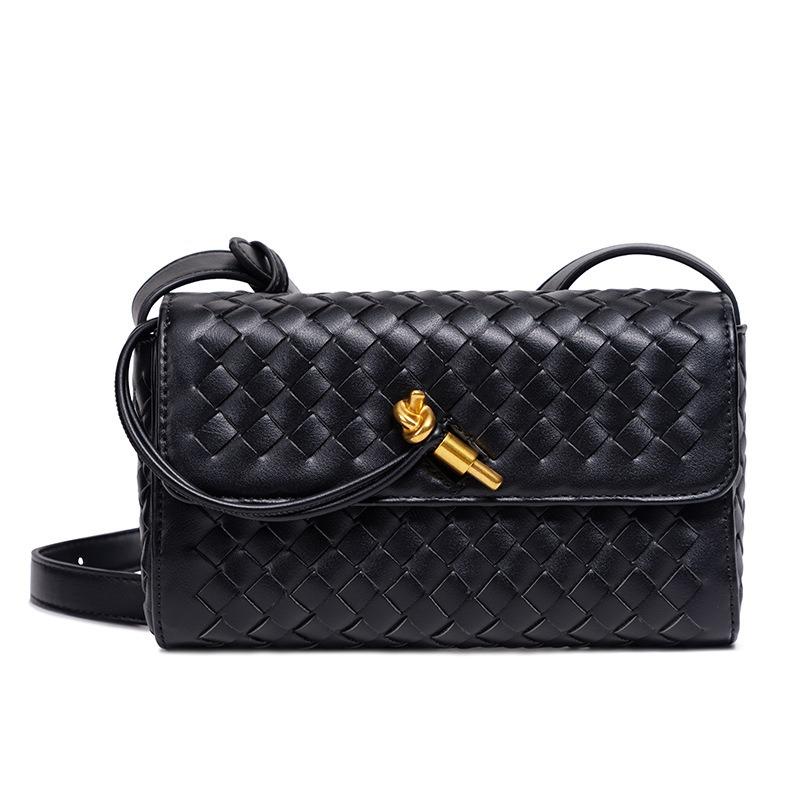 Niche Woven Single Shoulder Clutch Bag Diagonal Span Bag Small Square Bag Women's Tide Bag Versatile Daily Messenger
