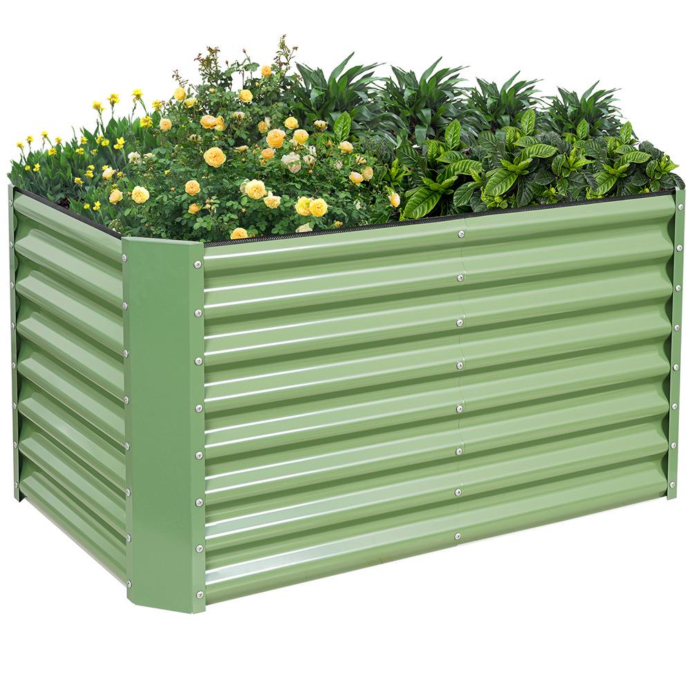 Adjustable Modular Galvanized Steel Raised Garden Bed for Vegetables and Fruits