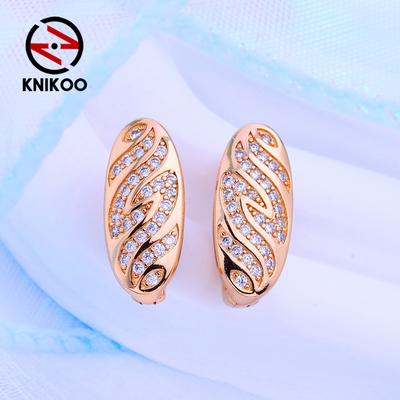 Clip Earrings For Women Cubic Zirconia Fashion Long Drop Earrings Jewelry For Wedding Party Gifts