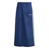 Adidas Originals Midi Cotton Twill Logo Pattern Mid-Rise Outdoor Casual Long Skirt Women Skirts Night-Indigo IX1039
