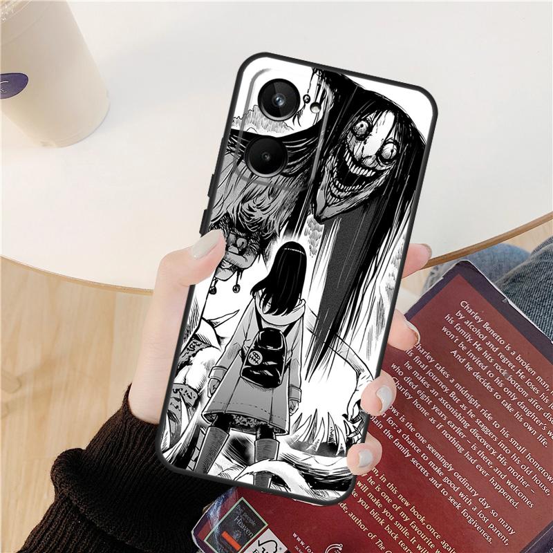 Horror Manga Style Case For Realme GT 6 6T 5 GT7 Pro 10 11 12 13 14 Pro Plus C53 C51 C21Y C25S C55 C67 C61 C75