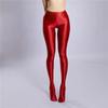 Sexy Mince Satin Brillant Taille Haute Sport Femmes Salle de Sport Fitness Brillant Pantalon de Yoga Collants Danse Ballet Legging Ootd Mode Collants