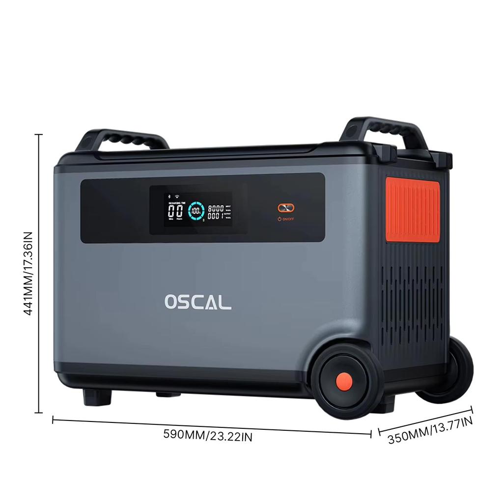 Oscal BP 3600 Zusatzakku Tragbares Netzteil, 3600Wh LiFePO4-Akku, Notstromversorgung für den Außenbereich