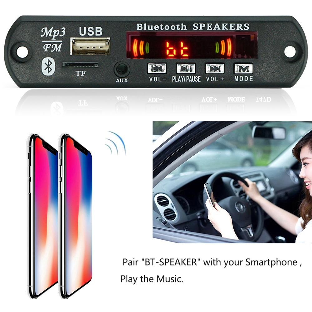 

Плата декодера MP3 с дистанционным управлением Bluetooth 5,0 MP3 Bluetooth музыкальный плеер модуль автомобильные аудиозапчасти