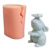 Bunny Candle Molds Rabbit Candle Mold for DIY Candle Soap Home Decor Birthday Gift Non Stick Easy To Demold