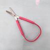 Stainless Steel Kids Safety Scissors - Ring Handle Student Scissors with Elastic, Child-Friendly DIY Paper-Cutting Tool