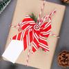 Christmas Bows 12 Pieces Red And White Festive Ornaments Christmas Wreath Garland Tree Decor Bows For Garland Indoor Outdoor