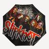 Slipknot, Heavy Metal Automatic Folding Umbrella  Simple Eight Rib Design, Bright Color Pattern, Durable Iron Frame, Ideal for Travel and Ou