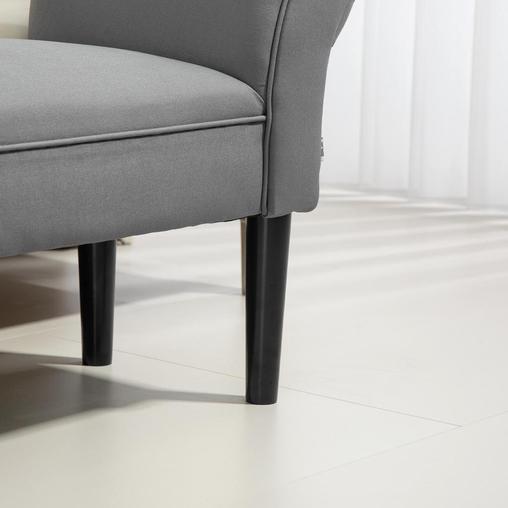 Soft Upholstered Bed Bench, 102x36x51 cm, Grey
