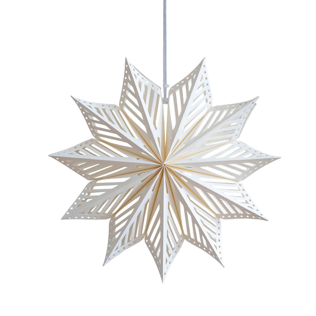 Durable Paper 3D Snowflake Ornament Waterproof Wrinkles Resistant for Christmas Tree Ceiling Window Decoration