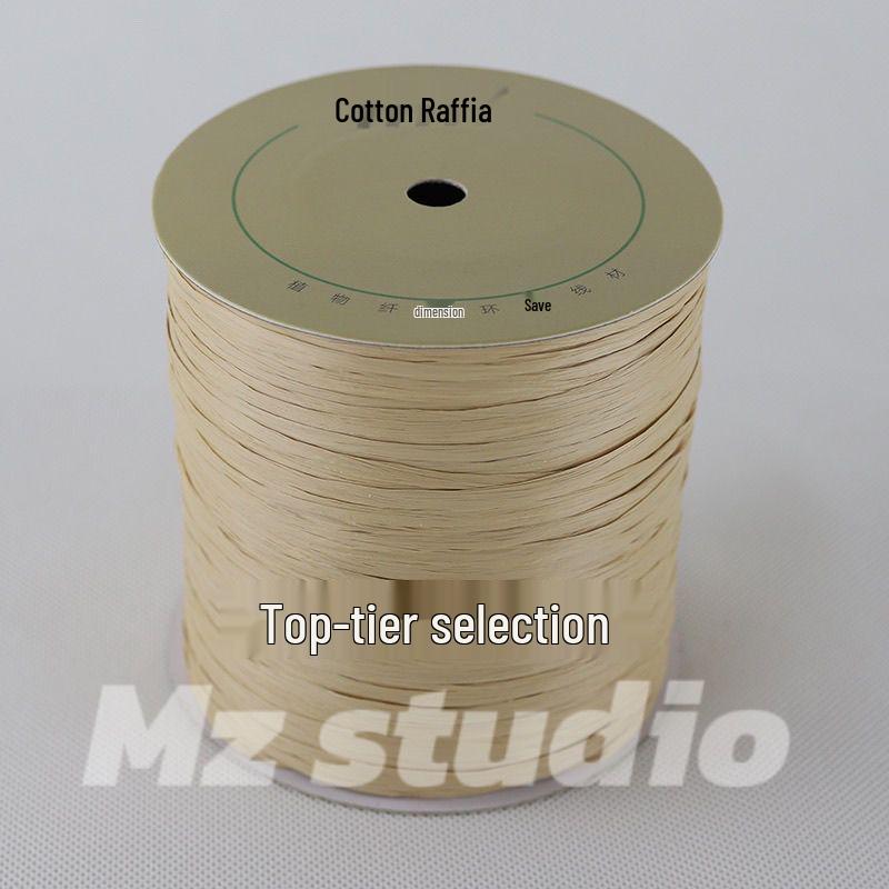 

250m Raffia Cotton Straw Roll for DIY: Handmade Hats & Bags, Free Shipping