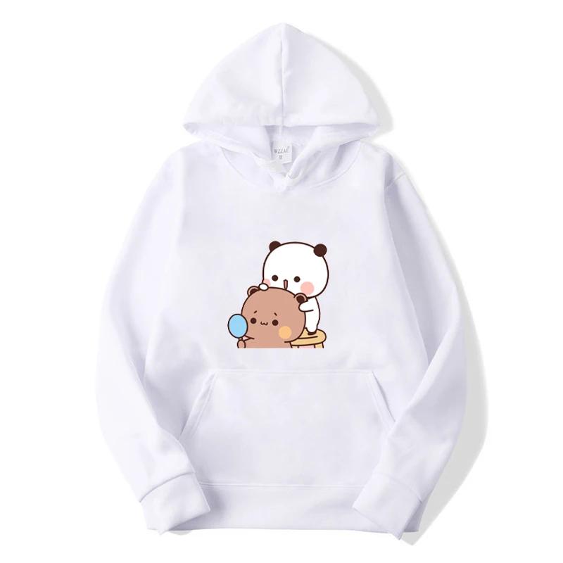 Unisex mielas meškiuko printas su gobtuvu, laisvalaikio paaugliams, kawaii gobtuvas, džemperis, žiemai ir pavasariui, ilgomis rankovėmis, hip hop stiliaus, šilti gobtuvai