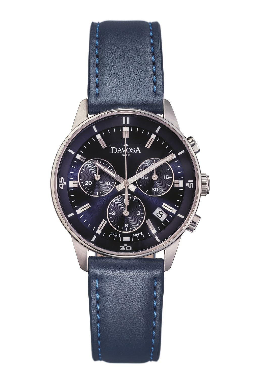 

Chronograph Date Watch Blue [Davosa] Swiss-made 167.585.45 Men s синій