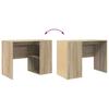 Desk in Sonoma Oak 102 x 50 x 75 cm engineered wood