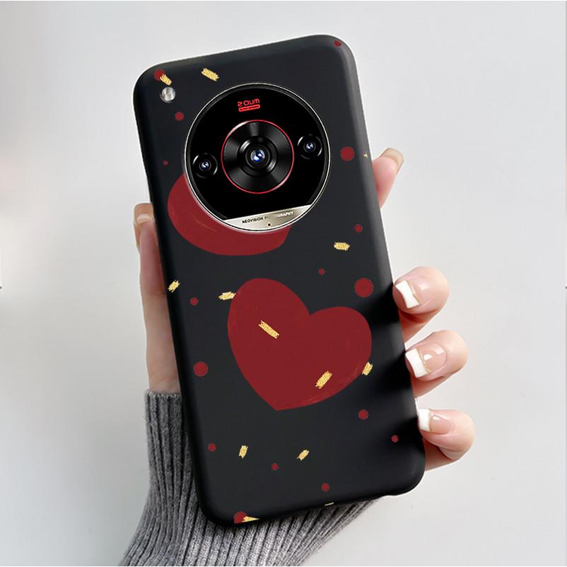 Printed Phone Case For ZTE Nubia Focus 2 Ultra 5G Funda Capa Soft Silicone Black Shell Cover Cute Flower Cartoon Casing Coque