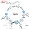 Y2k Bead Bracelet With Women's Countryside Style And Ice Transparency, Colorful Love Bow, Cloud Tassel Bracelet Suitable Parties