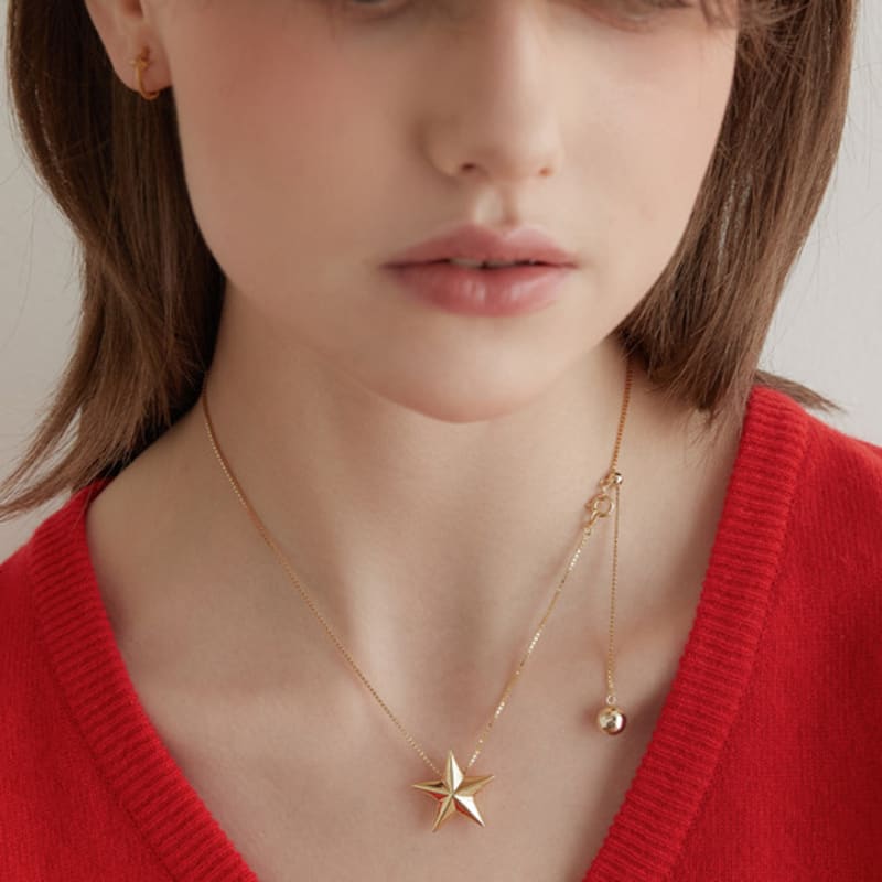 Tatiana (925 Silver) Big Stella Necklace NZ2141