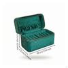 Bracelet Storage Box with Zipper Zippered Slots CushionedLined Bangle Case for