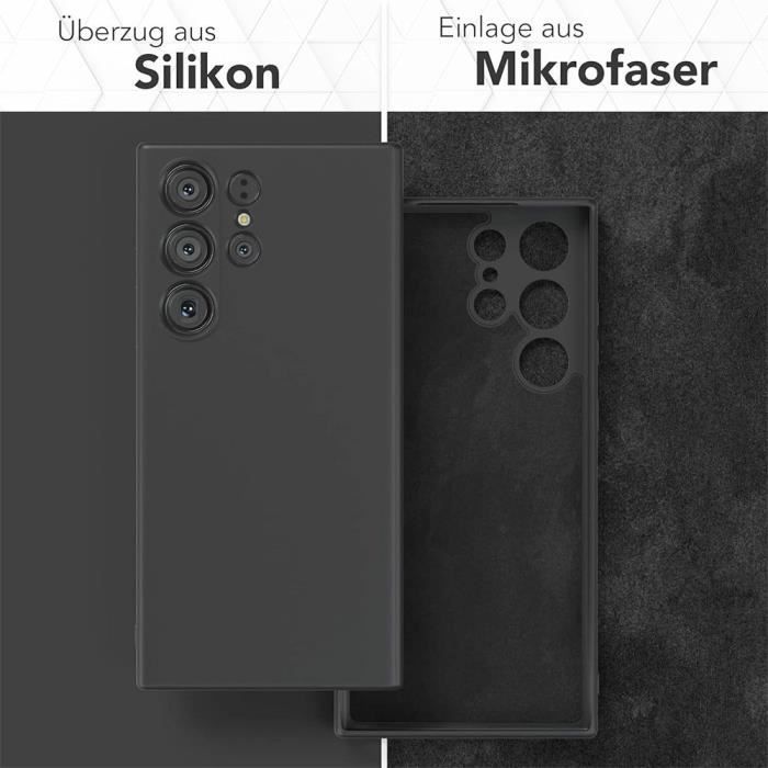 Coque Silicone - Samsung - Galaxy S24 Ultra - Antichoc - Anti-Rayures - 2 Verres Trempés