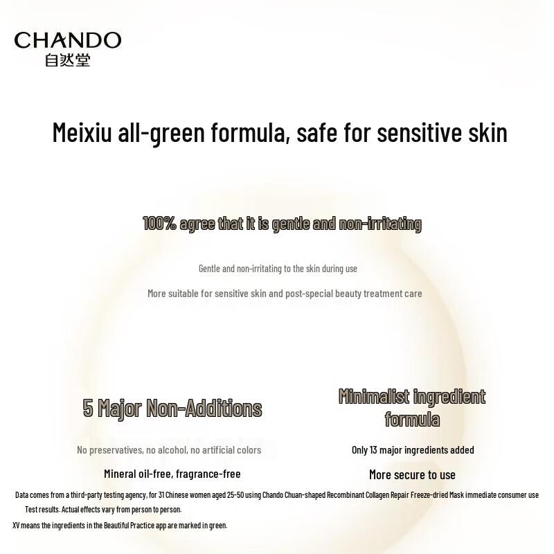 CHANDO Type III Recombinant Collagen Repair Freeze-Dried Mask