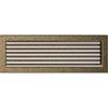 Vent Cover 17x49 Black and Gold with Blinds