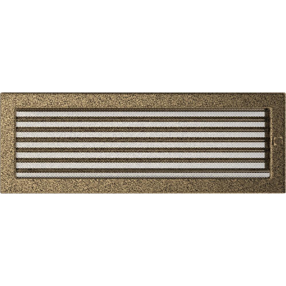 Vent Cover 17x49 Black and Gold with Blinds