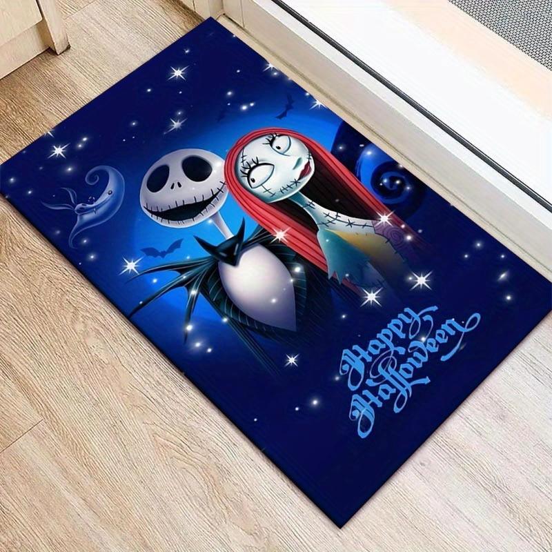 

1pc The Nightmare Before Christmas Pattern Area Rug Soft Flannel Floor Mat for Living Room,Office,Bedroom and Carpet,Sofa Coffee Table Floor Mat 60cm by 90cm