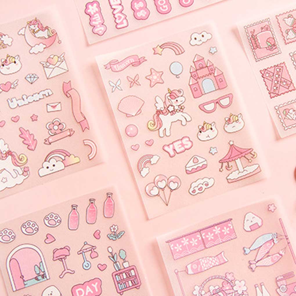 Pattern Sticker DIY Decoration Stickers Children Scrapbooking Cute Decal School Student Stationery Decorative Supply