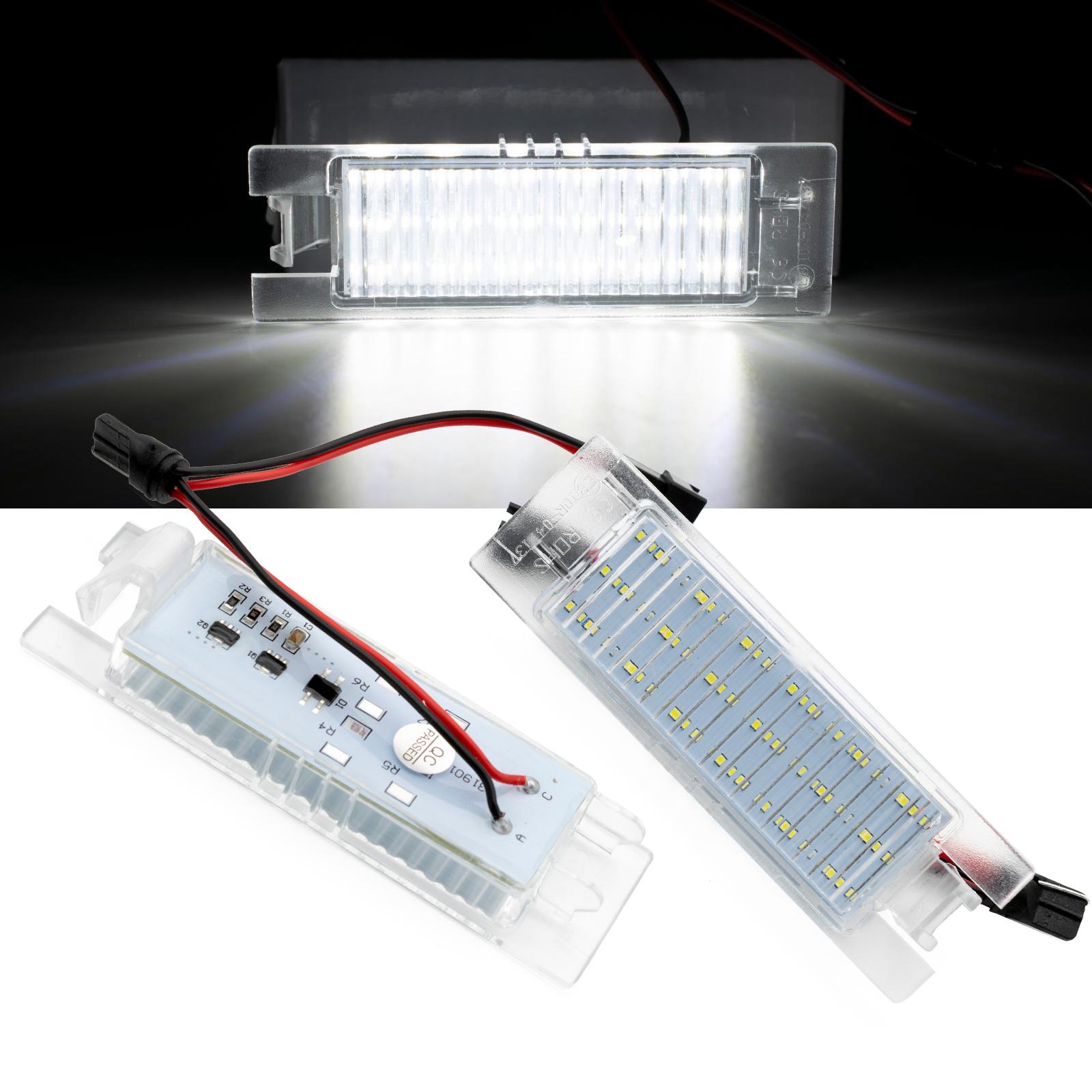 

2 шт. Canbus задний фонарь для номерного знака, автомобильный Стайлинг, мигалка для автомобиля, светодиодная для Opel Vauxhall Astra H Corsa D Insignia Zafira B белый