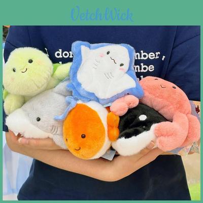 Hai Schildkröte Krabbe Ozean Familie Plüsch Schlüsselanhänger Mit Weichem Material Für Geschenk Und Dekoration