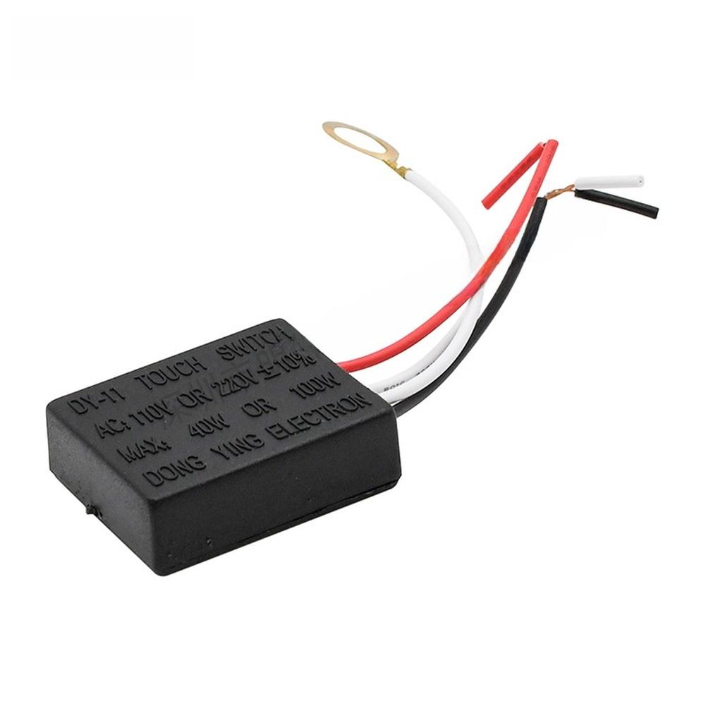 

AC220V Сенсорный выключатель 3A для лампы Металлический ВКЛ ВЫКЛ Регулировка яркости Сенсорное управление Подходит для энергосберегающих ламп