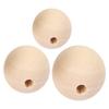 5 Bag Wood Beads Round Necklace HandMade Accessories 22mm/25mm/30mm