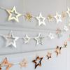 Hollow Five-pointed Star Paper Garland For Birthday Christmas Party Decorations